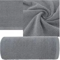 Eurofirany Luxe Katoenen Badhanddoek 30x50 cm - 500 GSM Zilverkleurig