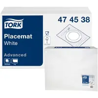 Tork Placemat Tork Advanced 1-laags 420x270mm 500 vel wit 474539