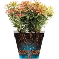 Elho Loft Urban Rond 50 - Bloempot voor Buiten - Ø 48.5 x H 44.5 cm - Oker