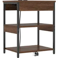 vidaXL Nachtkastje Bruin Eiken 41 x 31 x 51 cm Bewerkt hout