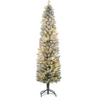 HOMCOM -Kerstboom-52x52x180cm-Kunststof-Groen