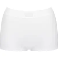 Sloggi Double Comfort short dames - Lekker zitten ondergoed dames - Badstof kruisje - katoenen dames ondergoed - 42 - Wit