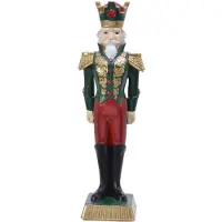 Décoris Notenkraker poly l6,20b8h23 cm groen