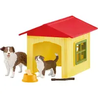 Schleich Dog House Figurine. for children from 3 years old. boxed set. 18.8 x 8.2 x 14.7 cm - 42573 FARM WORLD