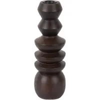 Present Time kandelaar formado large donker hout