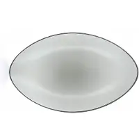 Revol Equinoxe Ovale Schaal 35x22,3 cm Grijs - Hoogwaardig Porselein