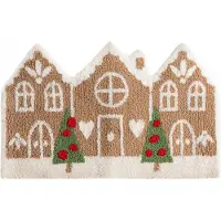 Homla HONEY CAKE Kerstbadmat 50x80 cm - Feestelijk & Zacht