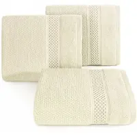 Eurofirany DANNY Katoenen Handdoek 30x50cm - Zacht & Absorberend - Crème