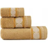Zwoltex RONDO 2 Handdoek 50x90cm - Zacht Egyptisch Katoen, Beige