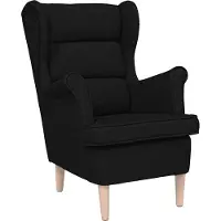vidaXL Fauteuil 74x84x100 cm stof zwart