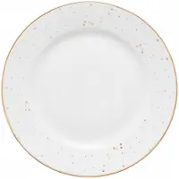 Ambition Aurelia Dessertbord 19 cm - Elegant Wit in Goud