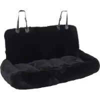 Flamingo Autostoel hond – Autostoel Krems Zwart – 120x60x14cm – achterbankbeschermer met kussen – veilig & comfortabel