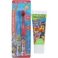 Firefly Paw Patrol Duo Pack Toothbrushes + Toothpaste