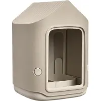 Elho Cosy Bird Feeder 18cm - Vogelvoederhuisje en Vogelbadje - 100% Gerecycled Plastic - L17.6 x B18 x H23 cm - Paddenstoel beige