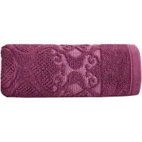 Greno Lugana Handdoek 50x90cm - Zacht Katoen in Bosbes Sorbet Kleur