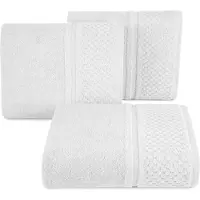 Eurofirany Klassieke Ibiza Handdoek 30x50 cm Wit Frottee 550 GSM