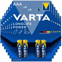 Varta 12x Longlife Power Alkaline Batterijen AAA 4 stuks