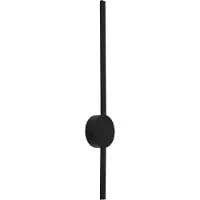 QAZQA Moderne wandlamp zwart 60cm incl. LED - Clockwise