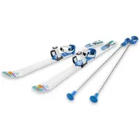 Snow Flake Gizmo Riders - Kinderski's met stokken - 6-9 jaar - 90 cm - Wit/Blauw - Compleet set