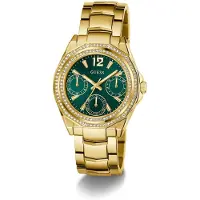 GUESS Analoog horloge 'RITZY' goud / groen