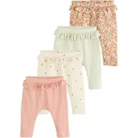 Next Leggings crème / pastelgroen / donkeroranje / oudroze