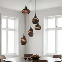 LumenXL 5-lichts design hanglamp van karton - Filtra