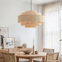 LumenXL Natuurlijke hanglamp Rope van handgevlochten rotan