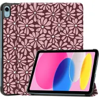 IMoshion Design Trifold Bookcase voor de Apple iPad 11 (2025) 11 inch A16 / iPad 10 (2022) 10.9 inch - Bloom Love Blush