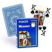 Modiano Jeu 52 cartes : CRISTALLO Bleu Roi