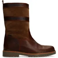Manfield Cognac leren boots | Maat 43