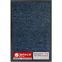 Floordirekt Vuilvangmat Space 205 - Blauw 120 x 180 cm - Antislipmat met Innovatieve TPE-Technologie in de Rand & Achterkant - Ideaal voor Entrees, Gangen & Voordeuren