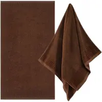 Zwoltex Paulo 3 AB badhanddoek bruin 70x140cm, 500g/m², antibacterieel