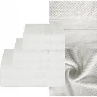 Eurofirany Luxe Badhanddoeken Set 6 Stuks 500gsm Katoen Wit