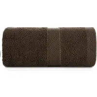 Eurofirany Zachte donkerbruine BARI handdoek 30x50 cm, 100% katoen