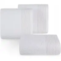 Eurofirany Luxe Katoenen Handdoek LARI 30x50cm 500 GSM Wit met Borduursel