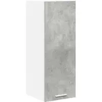 vidaXL Hangkast Beton Grijs en Wit 30 x 31 x 80 cm Bewerkt hout