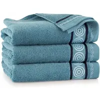 Zwoltex Rondo Handdoek 30x50cm - Egyptisch Katoen - Blauw