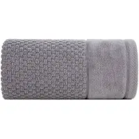 Eurofirany Frida Badhanddoek Katoen 70x140 cm Zilver - Luxe Absorptie