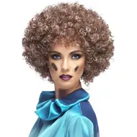 Smiffys Pietenpruik - beige - krullend haar - sint en piet - sinterklaas - verkleden - afro pruik