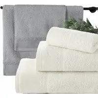 Eurofirany Zachte Katoenen Badhanddoek Set 3 Stuks - Ideaal Cadeau