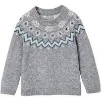 Vertbaudet Kersttrui jacquard voor jongens familie capsule