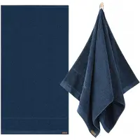Zwoltex Queen Badhanddoek Katoen Marineblauw 650g 70x140