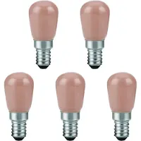 SPL E14 LED Lamp 2W Dimbaar - Extra Warm Wit - 1800K - LED Filament P26 Flame - 5 Stuks