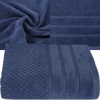 Eurofirany Katoenen badhanddoek 50x90cm - Navy Blauw