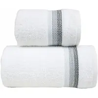 Greno Frotex Handdoek Ombre Wit 50x90 cm - Zacht & Absorberend