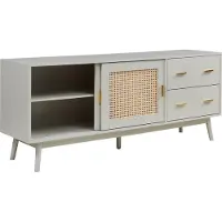 En.casa Tv-meubel Susa met lades en schuifdeuren 160x40x65 cm beige []