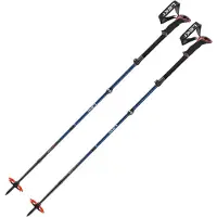 LEKI Sherpa FX Carbon, skistokken, donkerblauw/rood