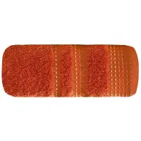 Eurofirany Zachte Oranje Katoenen Badstof Handdoek 30x50 cm, 500 g/m2