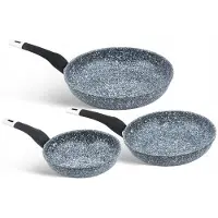 Zilner Marmite Set: 3 stuks (20/22/26cm) - Stevig en antiaanbaklaag
