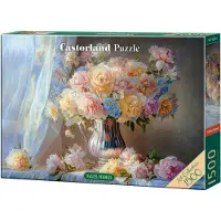 Castorland puzzel pastel pioenrozen 1500 stukjes speelgoed.